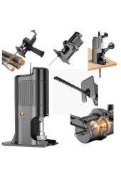 Moonshop Elektrikli Matkap Pistonlu Jig Testere Aparatı Ağaç Metal Işleme Adaptör - 1