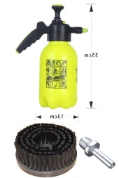 Moonshop Polisaj Halı Yıkama Temizleme Yumuşak Fırça Ve İlaçlama Pompası Köpük Pompası thumbnail 1