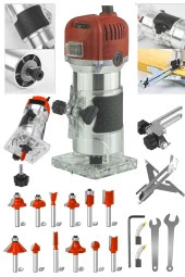 Moonshop 3100 Watt Profesyonel Formika Traşlama Freze Makinası Ve Uçları 6 Mm Pens 2 Yıl Garantili - 1