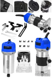 Moonshop Japan Pro Seri 3000 Watt 6 Kademe Devir Ayarli Formika Traşlama Freze Makinası Pens 6 Mm - 1