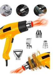 Moonshop Pro Japan Teknoloji 4800 Watt Darbeye Dayanıklı Kademeli Sıcak Hava Tabancası Hediyeli Ürün - 1