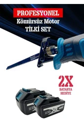 Moonshop Kömürsüz Çift Akülü Ağaç Dal Ve Çok Amaçlı Budama Tilki Kuyruğu+ 5 Bıçak - 5