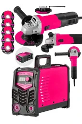 Moonshop Pro Alman 200 Amper Profesyonel Dijital Göstergeli Invertör Kaynak Makinesi + Avuç Taşlama Hediyeli - 1