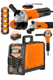 Moonshop Pro Alman 200 Amper Profesyonel Dijital Göstergeli Invertör Kaynak Makinesi + Avuç Taşlama Hediyeli - 1