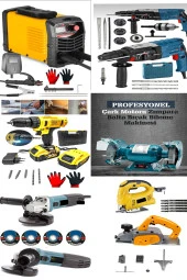 Moonshop Pro Full Alman İnvertır Kaynak Hilti Matkap Taşlama Taş Motoru Planya Dekupaj Hediyeli Set. - 1