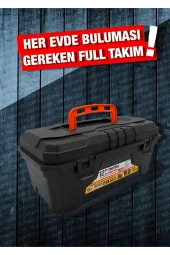 Moonshop 3 Lü Pense Seti Tornavida Takımı Çekiç Makas Falçata Metre Takım Çantası - 5