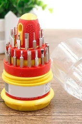 Moonshop Tornavida Seti 31 Parça Yumurta Tornavida Seti Telefon Tamir Saat Tornavida Uç Seti thumbnail 1