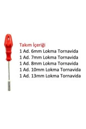 Moonshop 14 Parça Tornavida Seti Lokma Tornavida Seti + Düz/Yıldız/Kontrol Kalemi Tornavida Seti - Tornavida thumbnail 2