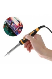 Moonshop 60 Watt Leyim Seti Topraklı Kaliteli Lehim Tabanca Tüp Set Kalem Havya Makinesi 4 Parça Tamir Set - 5