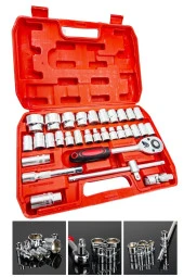 Moonshop Pro Alman 32 Parça Profesyonel Lokma Takımı 1/2 Çanta Hediyeli. - 3