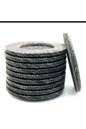 Moonshop Avuç Taşlama Makinesi İçin 115Mm 10 Adet Yaprak Zımpra 10Lu Flap Disk Alüminyum Oksit Aşındırma - 1