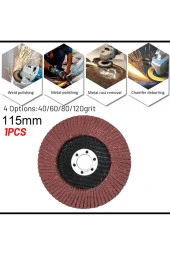 Moonshop Avuç Taşlama Makinesi İçin 115Mm 10 Adet Yaprak Zımpra 10Lu Flap Disk Alüminyum Oksit Aşındırma - 3