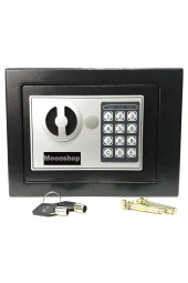 Moonshop Elektronik Şifreli Para, Çelik Ve Otel Kasası 3mm Montaj Ekipmanları Hediyeli Paslanmaz Pil Hediyeli. - 1