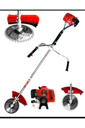 Moonshop Çift Metal Şanzıman Yan Tipi Benzinli Motorlu Çim Biçme Makinesi Elmas Canavar Başlık thumbnail 1