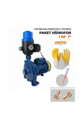 Moonshop Cpm158 Metal Dişli Otomatik Sistem Paket Hidrofor Su Pompası 1 Hp Rakor Takımı+Hediyeleri. - 2