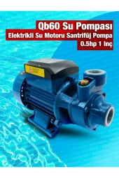 Moonshop Mavi Qb60 Elektrikli Su Motoru 0.5Hp 1 Inç Bahçe Pompası Su Pompası 2 Yıl Garaantili Ürün - 3