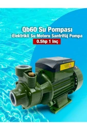 Moonshop Qb60 Yüksek Performans Yarım Parmak Su Motoru Su Pompası Dinamo 24 Ay Garantili - 1