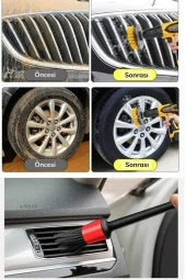Moonshop 9 Parça Araç Iç Ve Dış Matkap Ucu Uyumlu Detaylı Bakım Fırça Temizleme Seti thumbnail 2