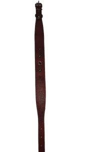 Lovely Hakiki Deri Ayarlanır Köpek Boyun Tasması Taşlı Kırmızı 3-56 Cm 20-30 Kg Köpeklere Uygun - 1
