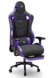 Zio Venom XL Profesyonel Oyuncu Koltuğu - Antrasit / Mor - Visco Oturak, 4D Kol, Ayak Uzatma thumbnail 1