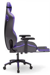 Zio Venom XL Profesyonel Oyuncu Koltuğu - Antrasit / Mor - Visco Oturak, 4D Kol, Ayak Uzatma thumbnail 2