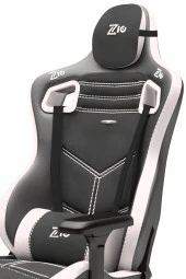Zio Venom XL Profesyonel Oyuncu Koltuğu - Antrasit / Beyaz - Visco Oturak, 4D Kol, Ayak Uzatma thumbnail 6