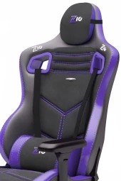 Zio Venom XL Profesyonel Oyuncu Koltuğu - Antrasit / Mor - Visco Oturak, 4D Kol, Ayak Uzatma thumbnail 6