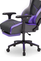 Zio Venom XL Profesyonel Oyuncu Koltuğu - Antrasit / Mor - Visco Oturak, 4D Kol, Ayak Uzatma thumbnail 7