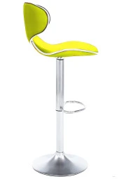 Bürocci Zen Bar Taburesi - Sarı Modern Deri Metal Ayaklı Yüksek Tezgah Sandalyesi - 9549S0512 - 4