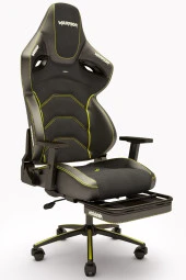 Warrior Kratos Oyuncu Koltuğu - Antrasit / Sarı - Ayak Uzatmalı Profesyonel Bilgisayar Sandalyesi thumbnail 1