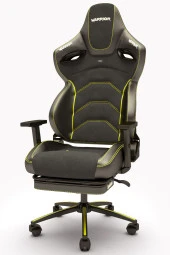 Warrior Kratos Oyuncu Koltuğu - Antrasit / Sarı - Ayak Uzatmalı Profesyonel Bilgisayar Sandalyesi thumbnail 4