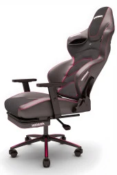 Warrior Kratos Oyuncu Koltuğu - Antrasit / Pembe - Ayak Uzatmalı Profesyonel Bilgisayar Sandalyesi thumbnail 3