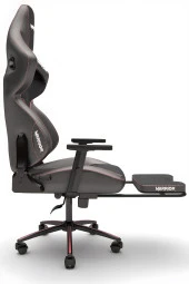 Warrior Kratos Oyuncu Koltuğu - Antrasit / Gül Kurusu Ayak Uzatmalı Üst Sınıf Bilgisayar Sandalyesi - 2