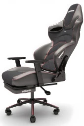 Warrior Kratos Oyuncu Koltuğu - Antrasit / Gül Kurusu Ayak Uzatmalı Üst Sınıf Bilgisayar Sandalyesi - 3