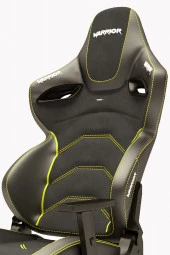 Warrior Kratos Oyuncu Koltuğu - Antrasit / Sarı - Ayak Uzatmalı Profesyonel Bilgisayar Sandalyesi thumbnail 6