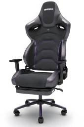 Warrior Kratos Oyuncu Koltuğu - Antrasit / Mor - Ayak Uzatmalı Profesyonel Bilgisayar Sandalyesi thumbnail 6