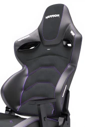 Warrior Kratos Oyuncu Koltuğu - Antrasit / Mor - Ayak Uzatmalı Profesyonel Bilgisayar Sandalyesi thumbnail 7