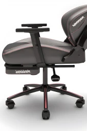 Warrior Kratos Oyuncu Koltuğu - Antrasit / Gül Kurusu Ayak Uzatmalı Üst Sınıf Bilgisayar Sandalyesi - 8