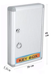 Kilitli Anahtar Kutusu 48 li 1 Paket Anahtar Dolabı Alüminyum Gövde Otel Otopark Apart Anahtarlık Dolap - 4