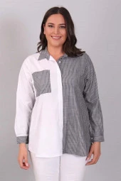 1322 Çizgili Gömlek - 1