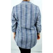 4034 Çizgili Gömlek - 5