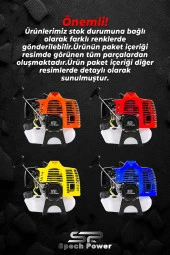 Spech Power MLT U.S.A  2.1 Hp Yan Tipi Benzinli Motorlu Ot Çalı Tırpanı Çim Biçme Makinesi Tirpan - 4