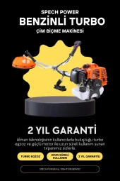 Spech Power MLT U.S.A  2.1 Hp Yan Tipi Benzinli Motorlu Ot Çalı Tırpanı Çim Biçme Makinesi Tirpan - 5
