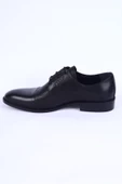 Pierre Cardin 8605 Deri Desenli Bağcıklı Rahat Taban Siyah Klasik Erkek Ayakkabı - 3