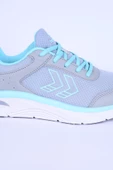 Hummel 900462-1100 Avila Fileli Şevron Detay Faylon Taban Esnek Hafif Yüksek Taban Gri-Turkuaz Günlük Unisex Spor Ayakkabı - 2
