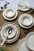 TABAK EVİ Stoneware Antik Yemek Takımı 6 Kişilik 24 Parça - 4