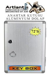 Kilitli Anahtar Kutusu 72 li 1 Paket Anahtar Dolabı Alüminyum Gövde Otel Otopark Apart Anahtarlık Dolap - 1