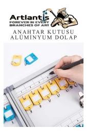 Kilitli Anahtar Kutusu 72 li 1 Paket Anahtar Dolabı Alüminyum Gövde Otel Otopark Apart Anahtarlık Dolap - 2