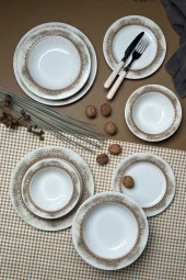 TABAK EVİ Stoneware Hare Yemek Takımı 6 Kişilik 24 Parça - 4