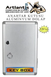 Kilitli Anahtar Kutusu 120 li 1 Paket Anahtar Dolabı Alüminyum Gövde Otel Otopark Apart Anahtarlık Dolap - 1